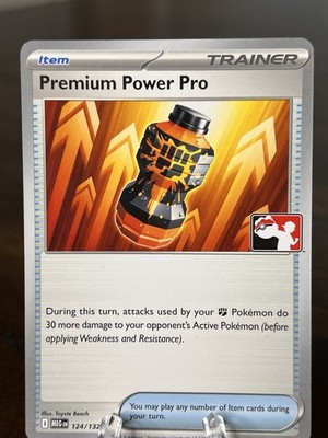 Premium Power Pro 124/132 Prize Pack Series 8 Non-Holo Mega Evolutions Near Mint