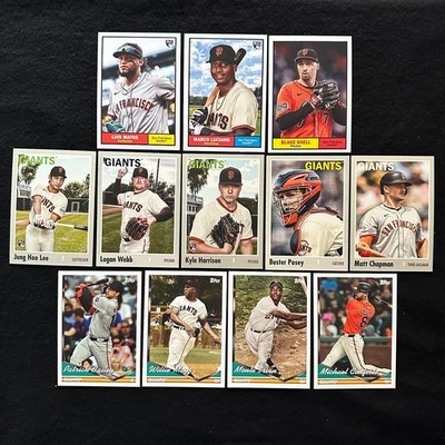 San Francisco Giants 2024 Topps Archives Base Team Set Mays Jung Hoo-Lee RC