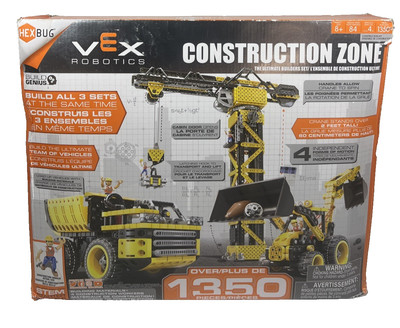 New Hex Bug Vex Robotics Construction Zone 1350 Pieces