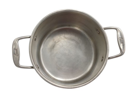 Emeril All Clad 3 Qt Quart Stock Pot Copper Core Stainless Steel w Lid - Picture 3 of 4