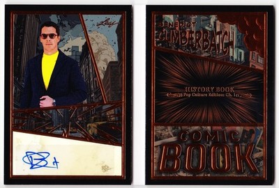 Benedict Cumberbatch 2024 Leaf History Book Pop Culture Booklet Auto Card /25