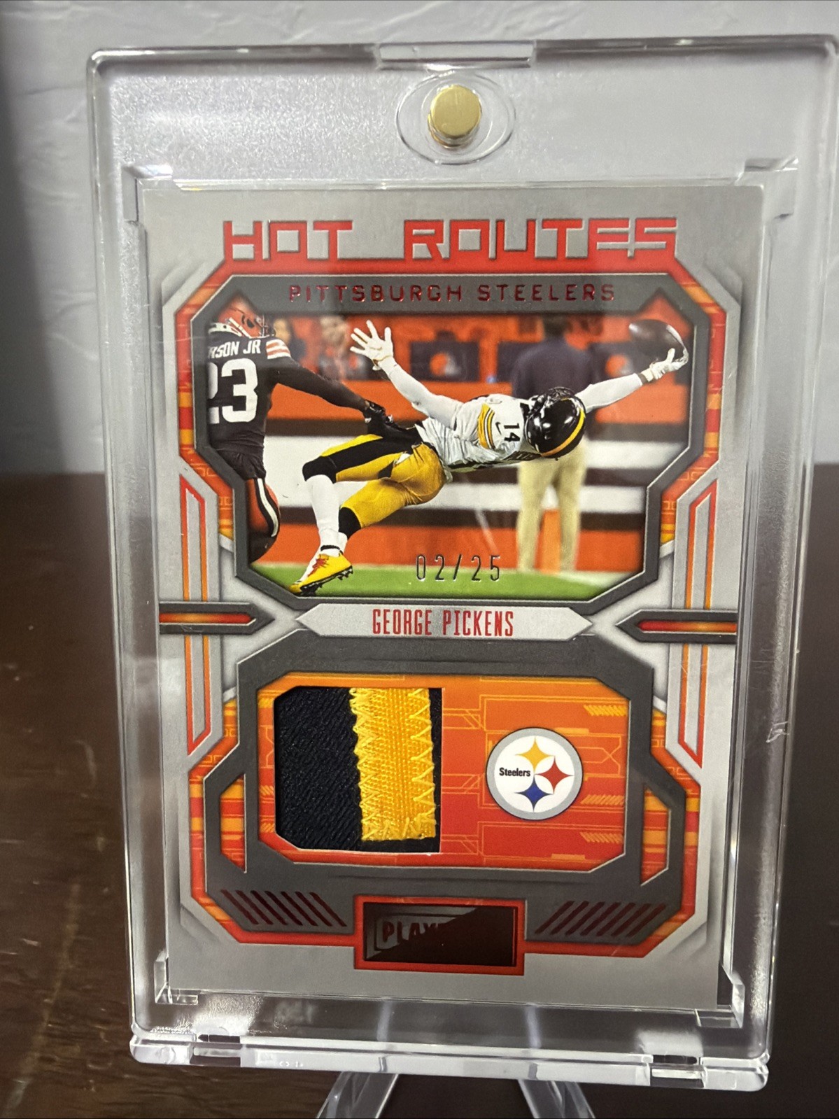 George Pickens Panini Playbook Hot Routes #HR30 Red