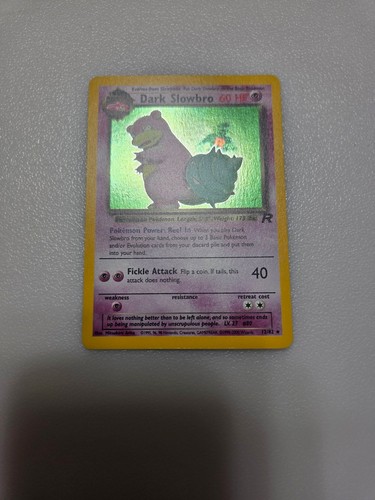 Dark Slowbro 12/82 Team Rocket Holo Vintage Pokemon Card - NM