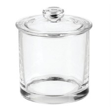 Clear Small Glass Apothecary Jar - Functional Vanity Storage Decor