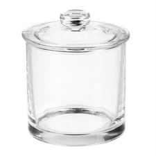 Clear Small Glass Apothecary Jar - Functional Vanity Storage Decor