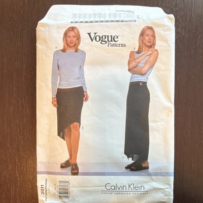 Vogue Patterns Calvin Klein Women's Sportswear Skirt Top Sewing Pattern 2011