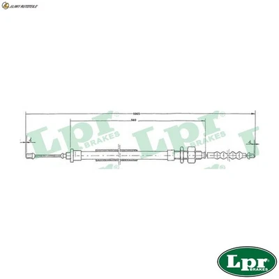 SEILZUG FESTSTELLBREMSE C0114B FÜR CITROËN XM/Break R6ARDZ/RGX/RGY/RFV 2.0L 4cyl - Bild 1 von 4