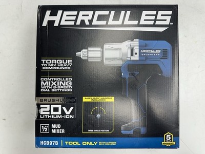 Hercules HCB97B 20V Torque Mud Mixer Heavy Compounds Speed 1/2'' Tool Only NEW