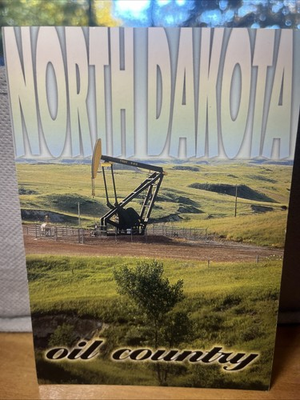 #ad Postcard From North Dakota Oil Country $3.00