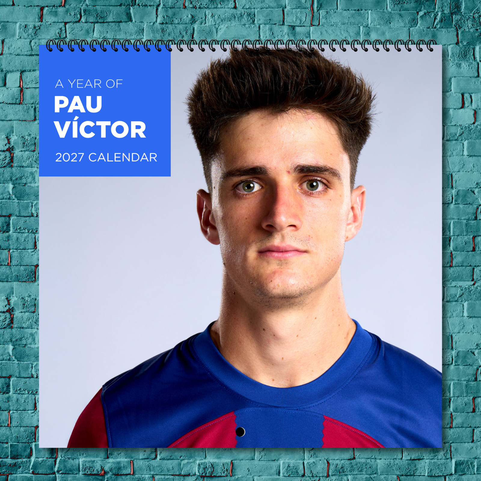 Pau Víctor 2027 Wall Calendar 12 Month Celebrity Photo Fan Collectible