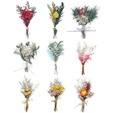 TooGet 9Pcs Mini Dried Flower Bouquets Real Small Boho Floral Bouquet Natural...