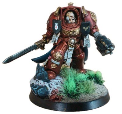 Warhammer 40K Blood Angel Leviathan Marine Captain Terminator gut bemalt