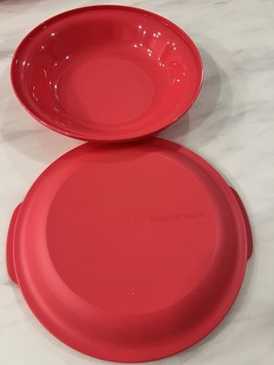 Tupperware Aloha Home  Double Plates/Bowl Set 700ml Snap Lids Dishwasher Safe
