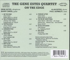 GENE ESTES - ON THE EDGE NEW CD