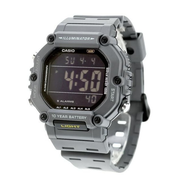 Casio AE-1600H-8BV Digital Herrenuhr Grau 10 Jahre Batterie 100M Japan Y868297-image