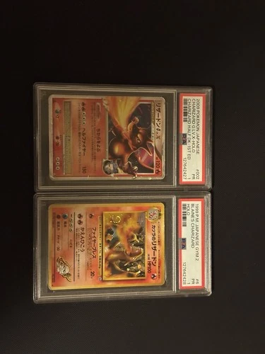 POKEMON JAPANESE BLAINES CHARIZARD HOLO & LV.X HALF DECK HOLO 1st ED PSA 1