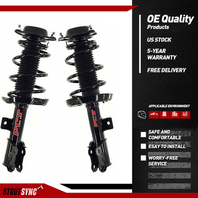 New FCS OE Front Struts For 2013-2017 Hyundai Veloster 1.6L Lifetime Warranty