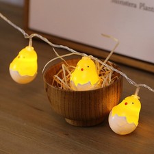  1.5m Yellow Chicken LED Lights Room Courtyard String Light Decoration Easter 15.45 per metre