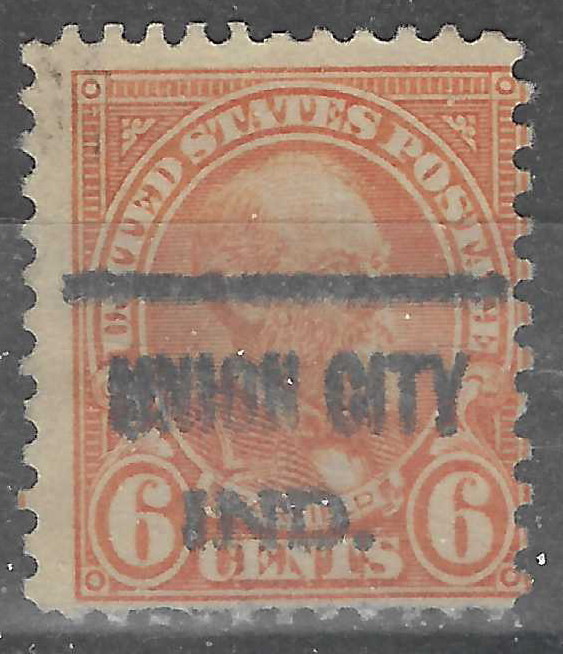 INDIANA PRECANCELS, 6c 1926, UNION CITY, TYPE 622