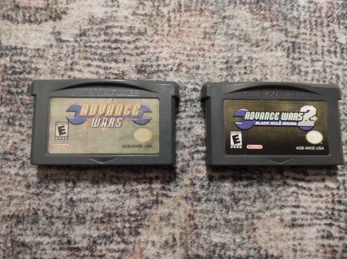Advance Wars 1 & 2 Bundle Nintendo Game Boy Advance GBA Tested and Cleaned