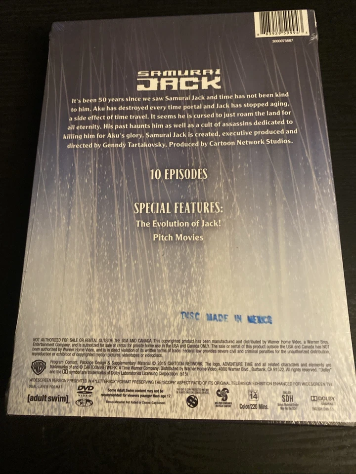 Samurai Jack: Season 5 (DVD, 2017) - Image 2 of 2