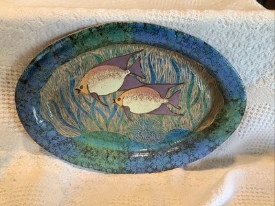 Wassi Art Paul Andrew Plate 12 3/4x 9 Beautiful Colors