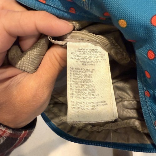 Blue Polka Dot North Face Crossbody Messenger Bag - Picture 11 of 13