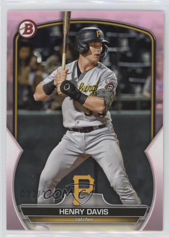 2023 Bowman Prospects Pink 32/175 Henry Davis #BP-14 0z8v