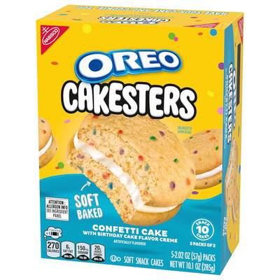 Cakesters Confetti Cake Soft Snack Cakes, 5-2.02 Oz Snack Packs