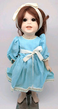 Beautiful Reproduction SFBJ 236 16.5" French Doll Estate Find Bisque Blue Dress