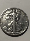 1929 D  Walking Liberty Half Dollar 90% Silver Circulated V/F Strong Detail N502