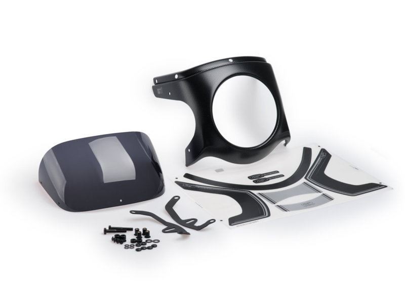 Puig Retrovision Black Semi Fairing And Clear Screen Ducati Scrambler Icon 15-22 - Image 7