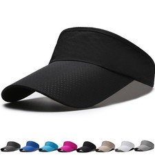 Men Breathable Quick Dry Mesh Baseball Visor Hat Summer Sun Protection Golf Cap