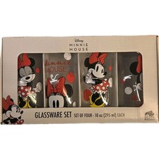 Disney Minnie Mouse Glass Tumblers (Set of 4 ...