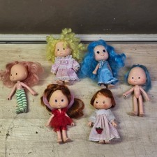 Lot of 6 Vintage American Greetings 1979 - 1991 Strawberry Shortcake Dolls Rare