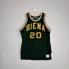 Vintage Basketball Jersey Siena Saints University Sand-Knit 1960s Green Gamer