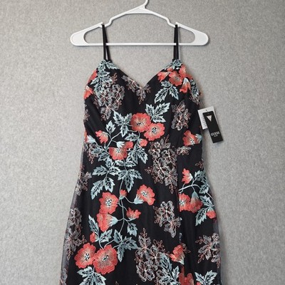 knee length dresses for ladies Backless Floral Mesh Mini Dress – AnotherChill