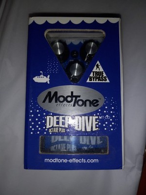 Modtone Deep Dive Octave Plus Guitar effects pedal mod tone blue New IN Box