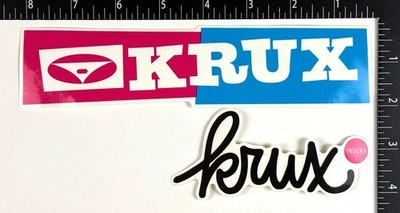 Krux Trucks 2x Modern Original NOS Skateboard Skate Sticker Decals