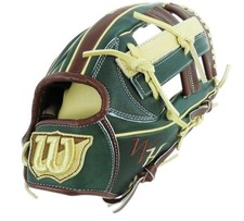 Gant de baseball Wilson mitaine en cuir vert 12 du Japon vintage droit neuf j...