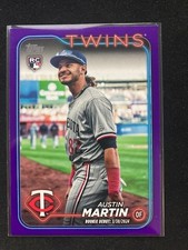 2024 Topps Update Series - Rookie Debut Austin Martin #US114 Purple Twins RC