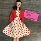 Vintage BARBIE Clone - PREMIER  TOGS T125 Red Sport Dress & Bolero - VHTF