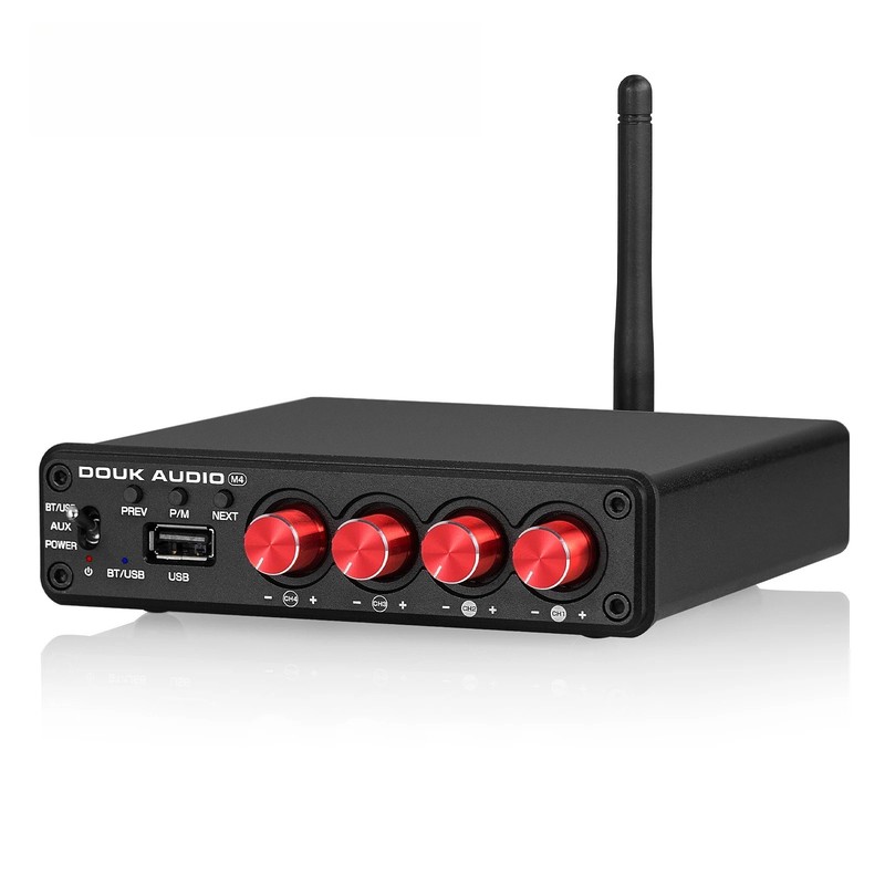 HiFi Stereo Bluetooth 5.0 Digital Power Amplifier USB Music Player 2/4 Channels