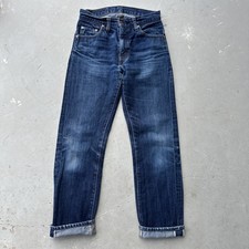 Vintage Levis 505-0217 Big E Redline Selvedge Jeans Size 28x28 Talon Zipper LVC