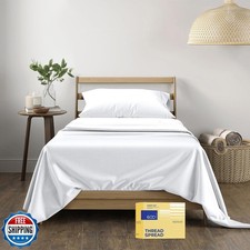 THREAD SPREAD Luxury Egyptian Cotton Sheets Twin XL Size - 600 Thread Count 3