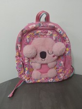 Smiggle junior koala character pink fluffy backpack