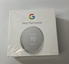 Google Nest G4CVZ Termostato Wi-Fi Programable - Color: Gris Niebla - NUEVO - CAJA ABIERTA