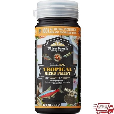 Tropical Fish Food Micro Pellets Probiotics Spirulina Sword Prawn Growth New