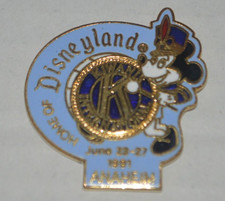 Kiwanis International Disneyland June 23-27 1991 Anaheim Blue Souvenir Lapel Pin