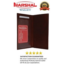 Checkbook Cover Holder Super Slim Plain Mens Womens Genuine Leather Cowhide New